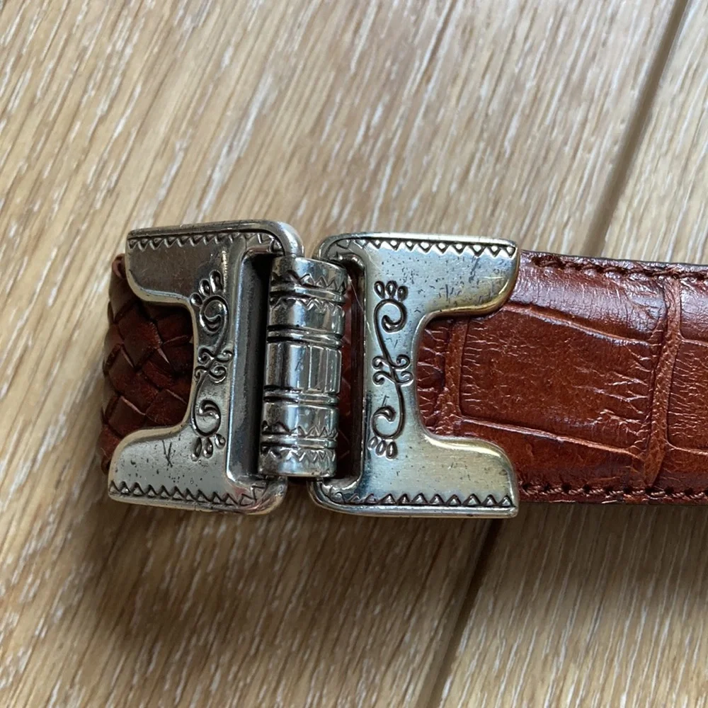 Brighton Belt Womens Brown Leather 9A107 Size ML 32